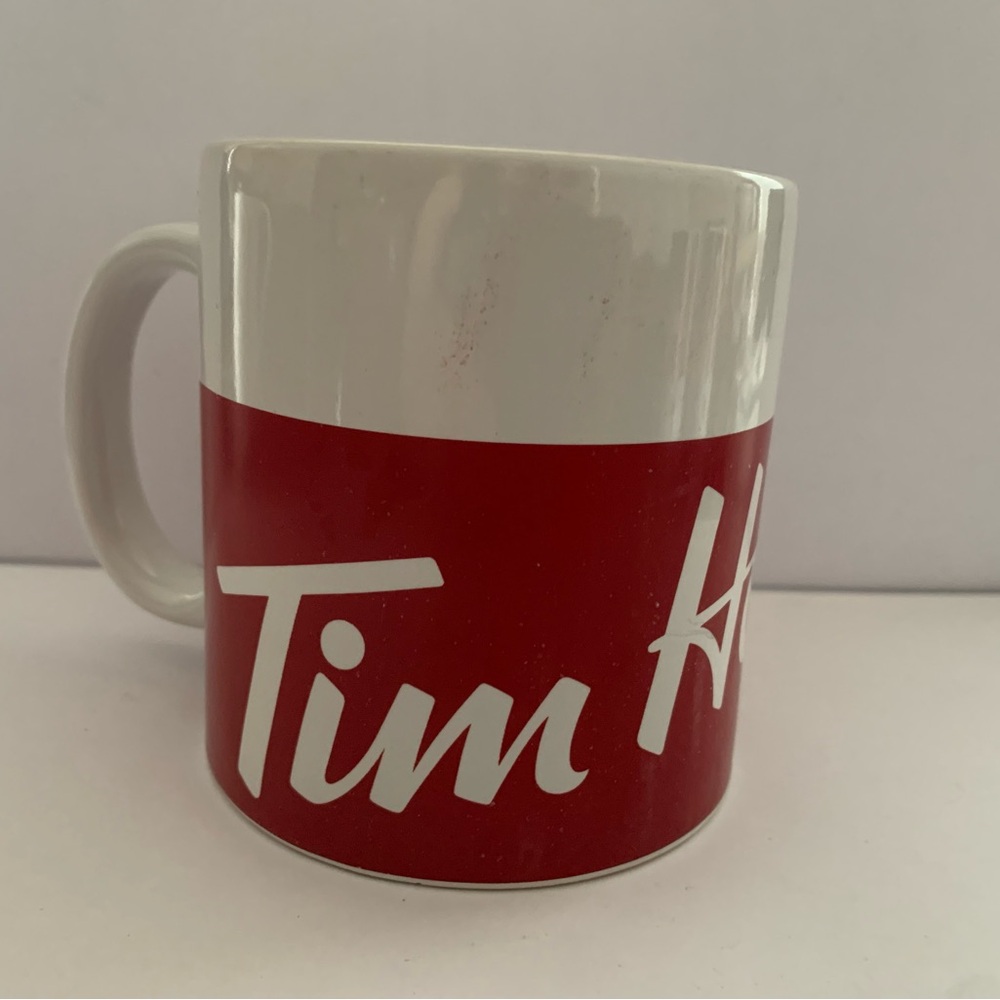Tim Hortons Red and White Coffee Mug